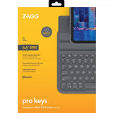 Zagg iPad 10.9 (gen 10)/iPad 11 (A16) Etui med tastatur Pro Keys Svart Grå