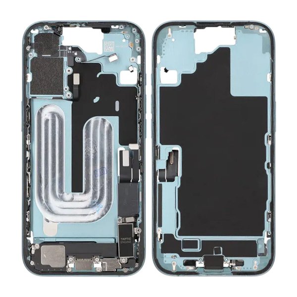 Midtramme med smådeler for iPhone 16 - Grønn OEM