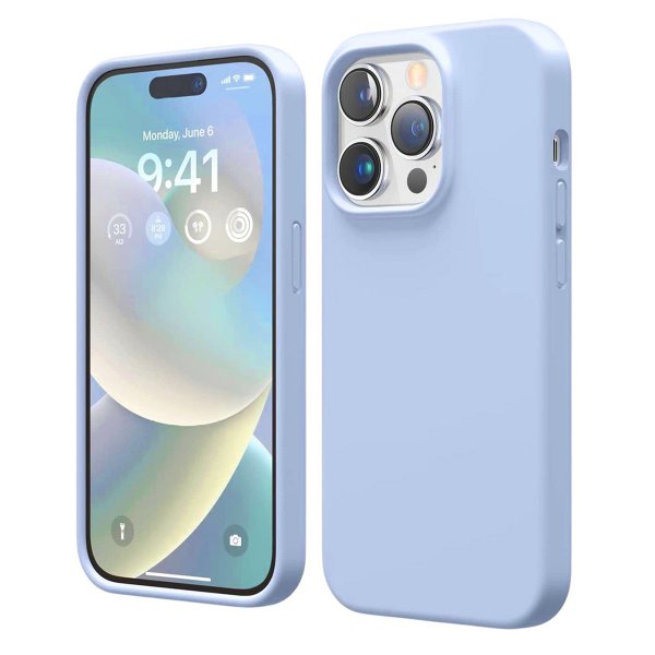 Rvelon iPhone 14 Pro Deksel Silikon MagSafe Blå