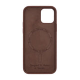 Rvelon iPhone 12/iPhone 12 Pro Deksel Silikon MagSafe Brun