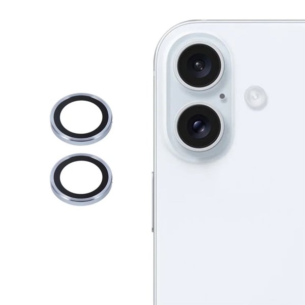 iPhone 17 Kamerabeskytter i Herdet Glass Blå