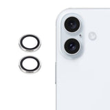 iPhone 17 Kamerabeskytter i Herdet Glass Sølv