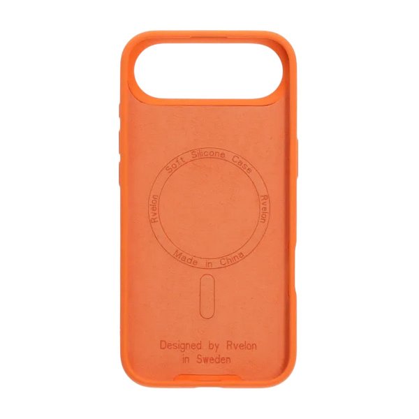 Rvelon iPhone Air Deksel Silikon MagSafe Oransje
