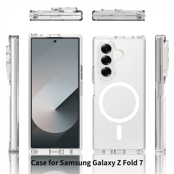 Nordic Covers Samsung Galaxy Z Fold 7 Deksel Feather Series MagSafe Transparent