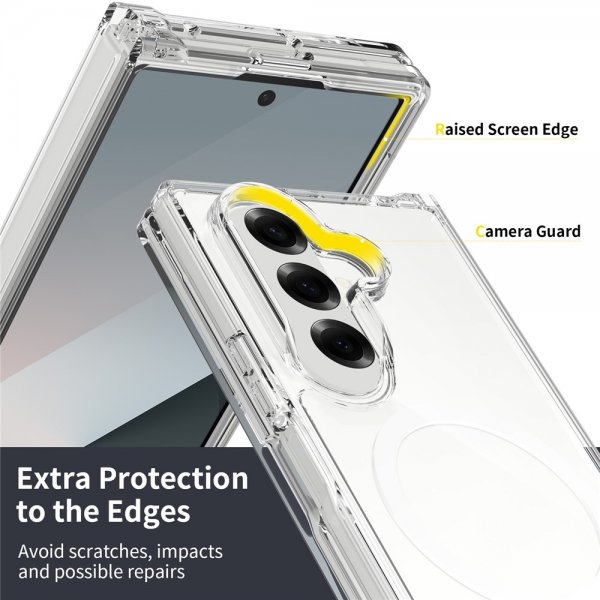 Nordic Covers Samsung Galaxy Z Fold 7 Deksel Feather Series MagSafe Transparent