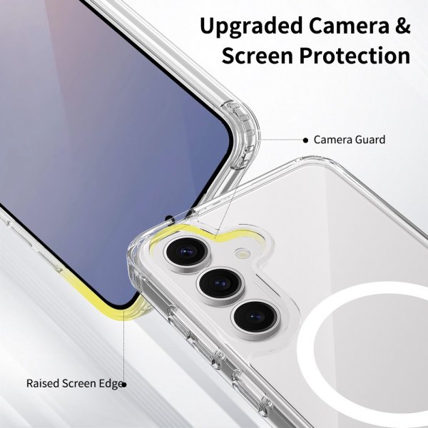 Nordic Covers Samsung Galaxy S24/Galaxy S25 Deksel Feather Series MagSafe Transparent