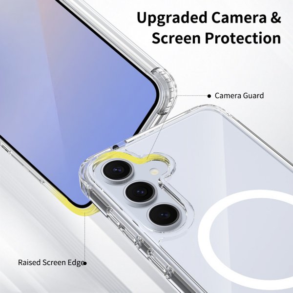 Nordic Covers Samsung Galaxy S24 Plus/Galaxy S25 Plus Deksel Feather Series MagSafe Transparent