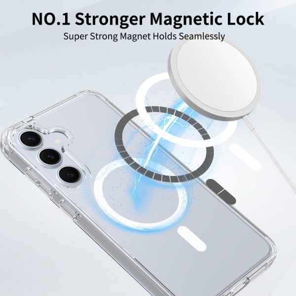 Nordic Covers Samsung Galaxy S24 Plus/Galaxy S25 Plus Deksel Feather Series MagSafe Transparent