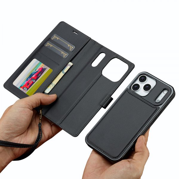 Nordic Covers iPhone 17 Pro Max Etui med avtakbart MagSafe-deksel Raven Black