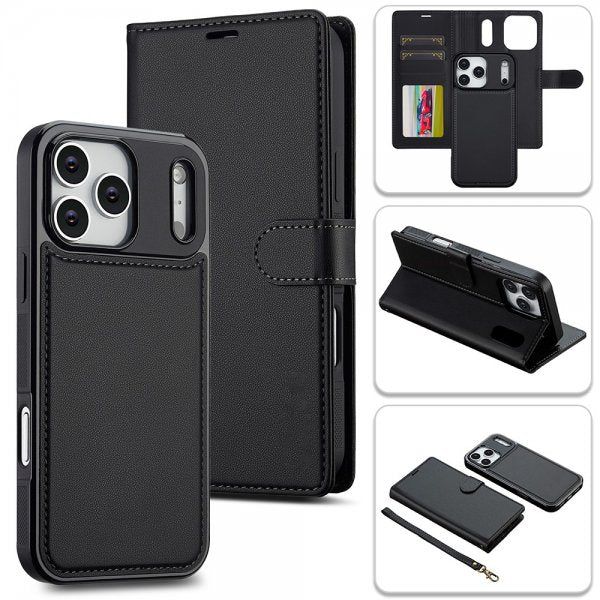 Nordic Covers iPhone 17 Pro Etui med avtakbart MagSafe-deksel Raven Black