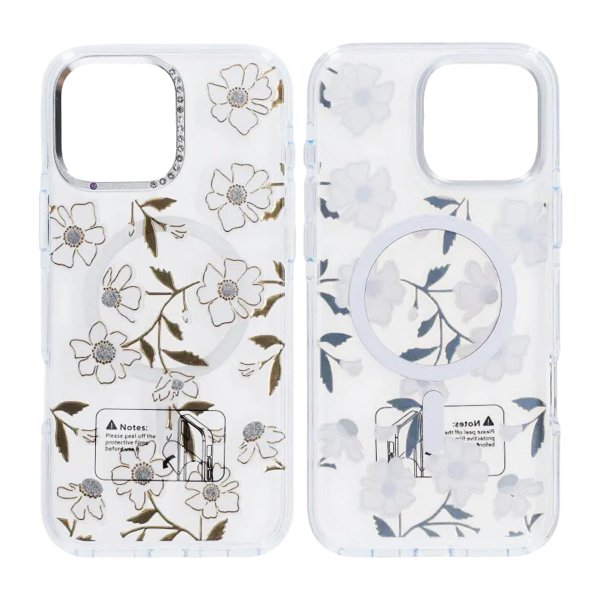 iPhone 16 Pro Max Deksel Mønster MagSafe Blomster