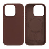 Rvelon iPhone 15 Pro Deksel Silikon MagSafe Brun