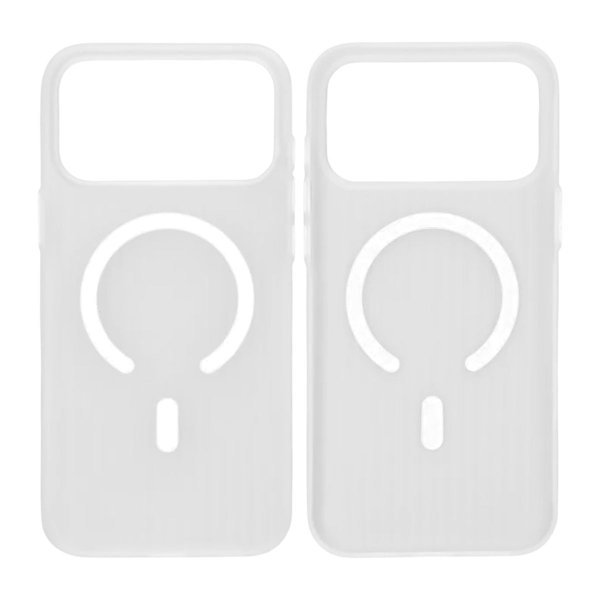 iPhone 17 Pro Max Deksel Korrugerte MagSafe Hvit