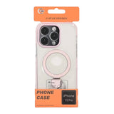 iPhone 15 Pro Deksel Ring Stand MagSafe Rosa