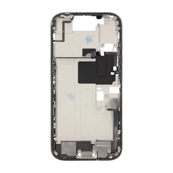 Midtramme med smådeler til iPhone 16 Pro - hvit titan OEM
