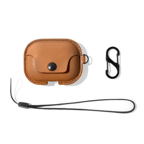 Twelve South AirSnap Pro Deksel till AirPods Pro Cognac