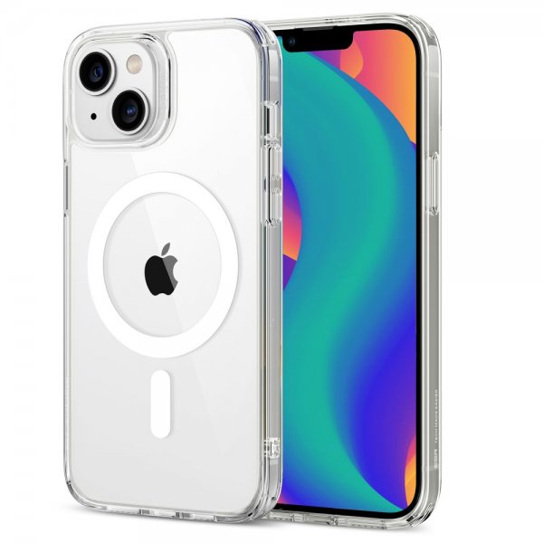 ESR iPhone 13/iPhone 14 Deksel Classic Hybrid HaloLock Transparent