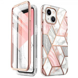 Supcase iPhone 14 Plus Deksel Cosmo Pink Marble