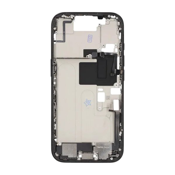 Midtramme med smådeler til iPhone 16 Pro - Svart Titan OEM