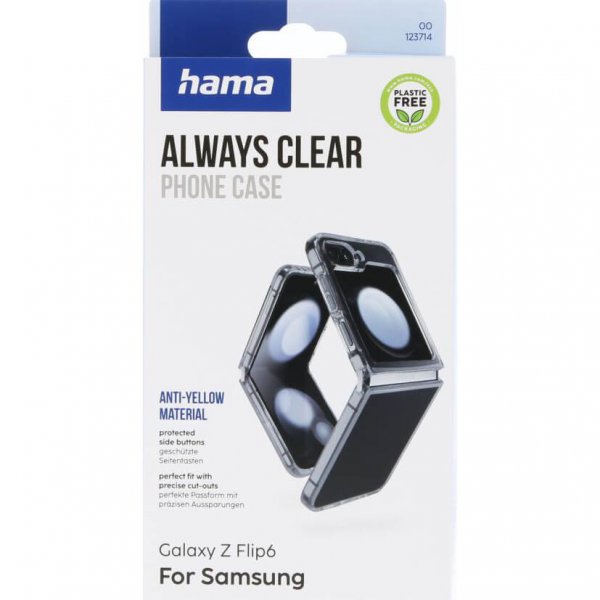 Hama Samsung Galaxy Z Flip 6/Flip 7 FE Deksel Always Clear Transparent
