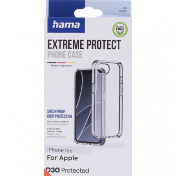 Hama iPhone 16e/17e Deksel Extreme Protect Transparent