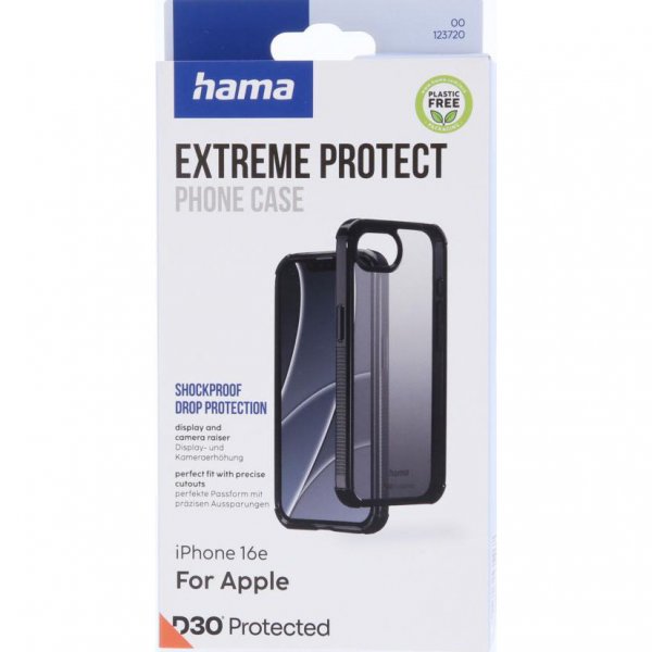 Hama iPhone 16e/17e Deksel Extreme Protect Svart