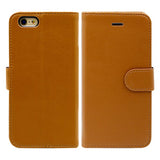 iPhone 6/6S Etui med Stativ Brun