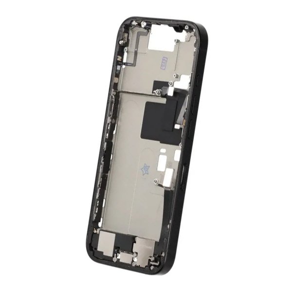 Midtramme med smådeler til iPhone 16 Pro - Svart Titan OEM