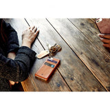 Twelve South iPhone 7 Plus/iPhone 8 Plus Deksel Relaxed Leather Kortfack Marsala