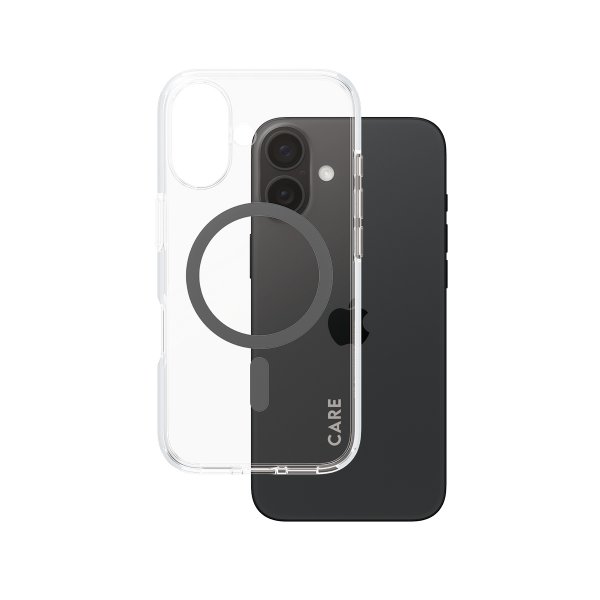 CARE by PanzerGlass iPhone 16 Deksel Urban Combat MagSafe Svart Transparent