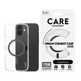 CARE by PanzerGlass iPhone 16 Deksel Urban Combat MagSafe Svart Transparent