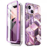Supcase iPhone 14 Plus Deksel Cosmo Purple Marble
