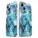 Supcase iPhone 14 Plus Deksel Cosmo Blue Marble