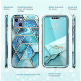 Supcase iPhone 14 Plus Deksel Cosmo Blue Marble