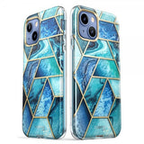 Supcase iPhone 14 Plus Deksel Cosmo Blue Marble
