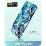 Supcase iPhone 14 Plus Deksel Cosmo Blue Marble