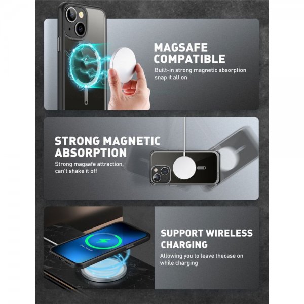Supcase iPhone 14 Plus Deksel UB Mag Svart