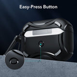 ESR AirPods Pro/AirPods Pro 2 Deksel Cyber Tough HaloLock Svart