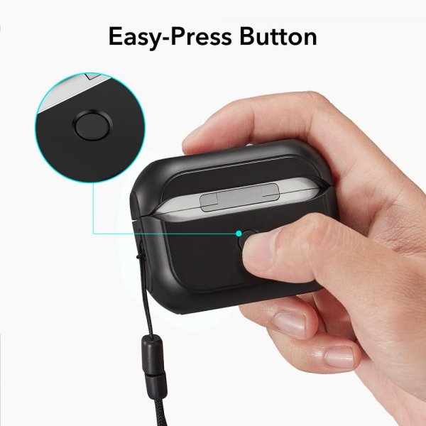 ESR AirPods Pro/AirPods Pro 2 Deksel Orbit Hybrid HaloLock Svart