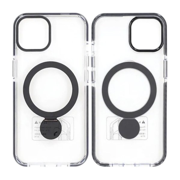iPhone 15 Deksel Ring Stand MagSafe Svart