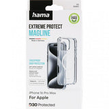 Hama iPhone 16 Pro Max Deksel Extreme Protect MagLine Transparent