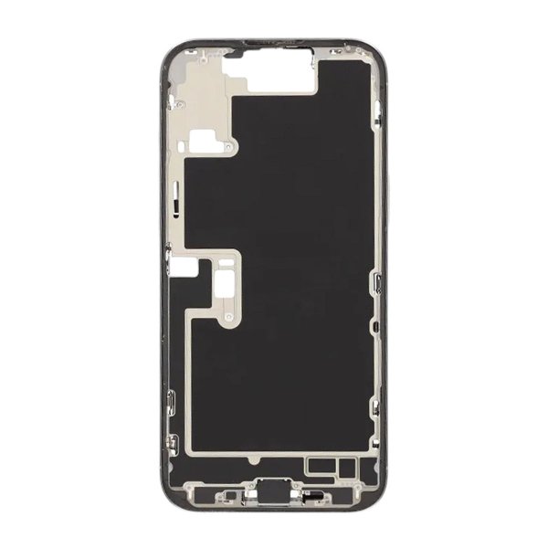 Midtramme med smådeler til iPhone 16 Pro Max - Hvit Titan OEM