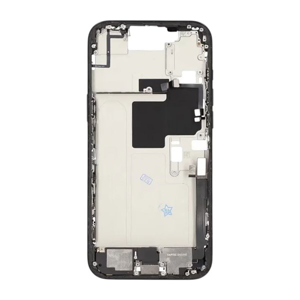 Midtramme med smådeler for iPhone 16 Pro Max - Svart Titan OEM