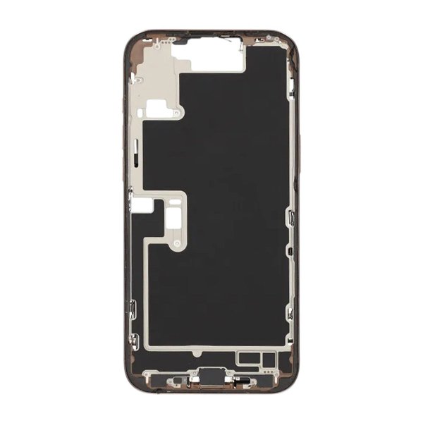 Midtramme med smådeler for iPhone 16 Pro Max - sandfarget titan OEM