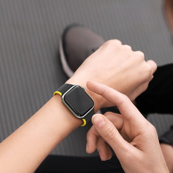 Dux Ducis Apple Watch 38/40/41/42mm Armbånd LD Series Svart Gul
