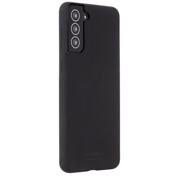 holdit Samsung Galaxy S21 Plus Deksel Silikon Svart