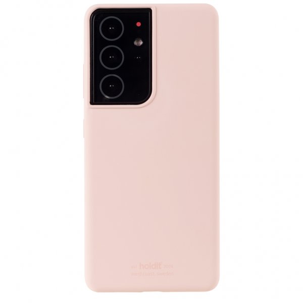 holdit Samsung Galaxy S21 Ultra Deksel Silikon Blush Pink