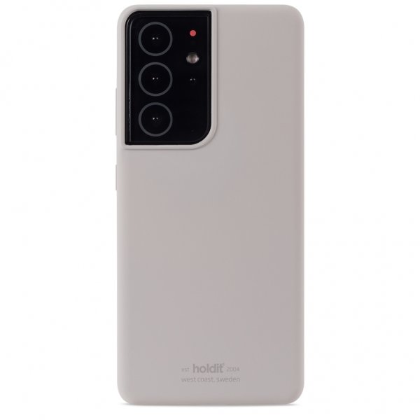 holdit Samsung Galaxy S21 Ultra Deksel Silikon Taupe