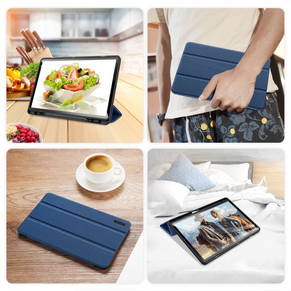 Dux Ducis Samsung Galaxy Tab S9 FE/S10 FE/S10 Lite Etui Domo Series Blå