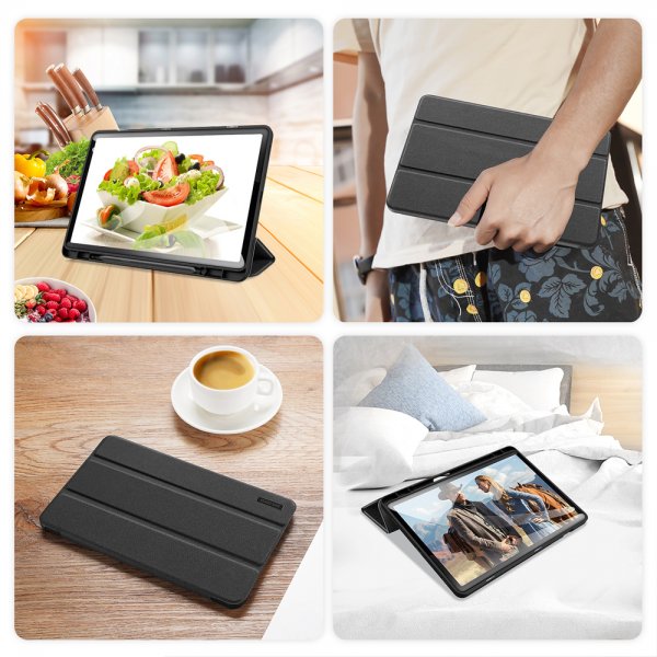 Dux Ducis Samsung Galaxy Tab S9 FE/S10 FE/S10 Lite Etui Domo Series Svart